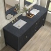 Myrrin 72" Double (Vanity Only Pricing) in Carbon Oak